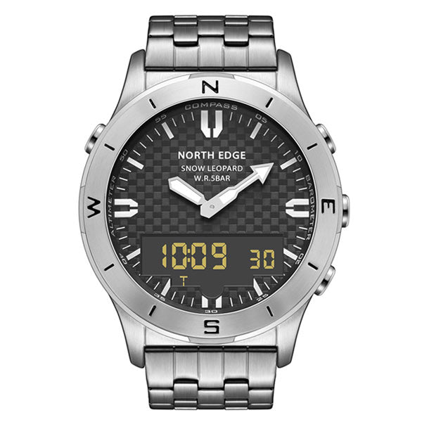 Snow Leopard Swimming Watch 50M Waterproof Barometer Altimeter Compass Temperature - NORTHEDGE