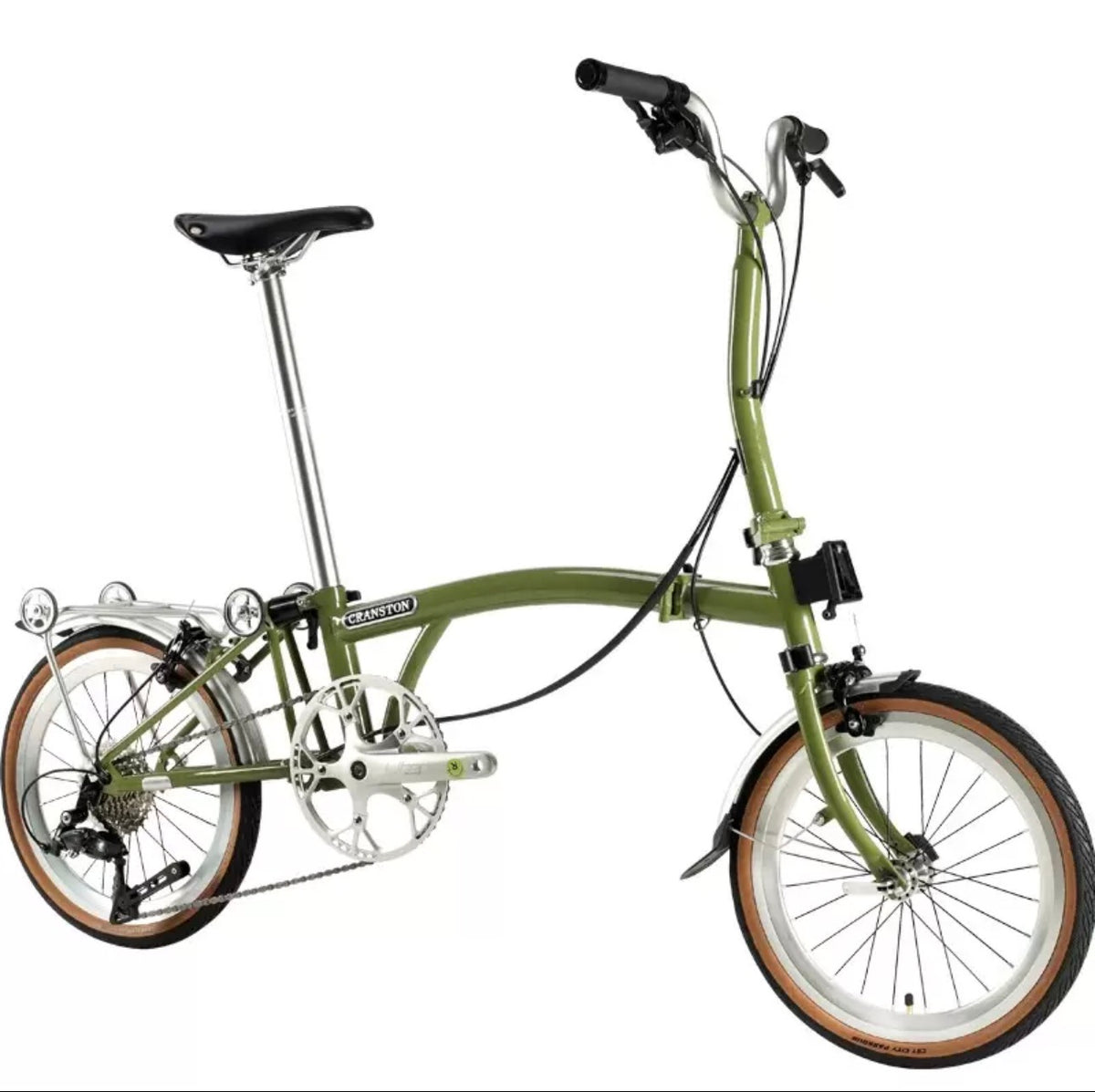CRANSTON 16″ 9-Speed Triple-Folding City Bike