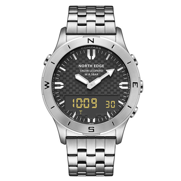 Snow Leopard Swimming Watch 50M Waterproof Barometer Altimeter Compass Temperature - NORTHEDGE