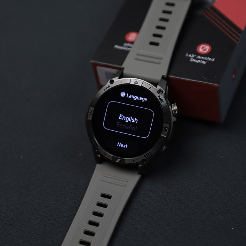 NORTH EDGE HK08 AMOLED Display Men's Watches GPS Outdoor Smart Waterproof - NORTHEDGE