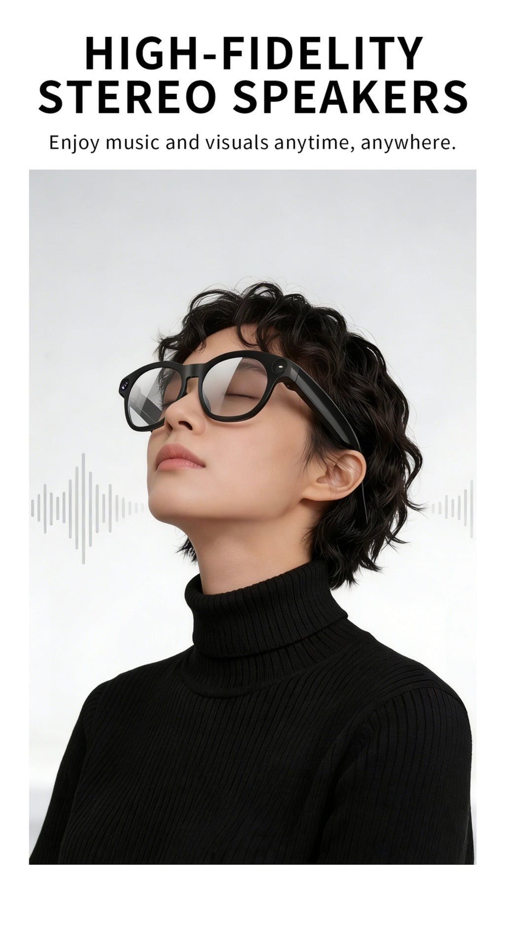 AI Smart Camera Glasses – 8MP 1080P HD Video, Bluetooth 5.3 & Translation