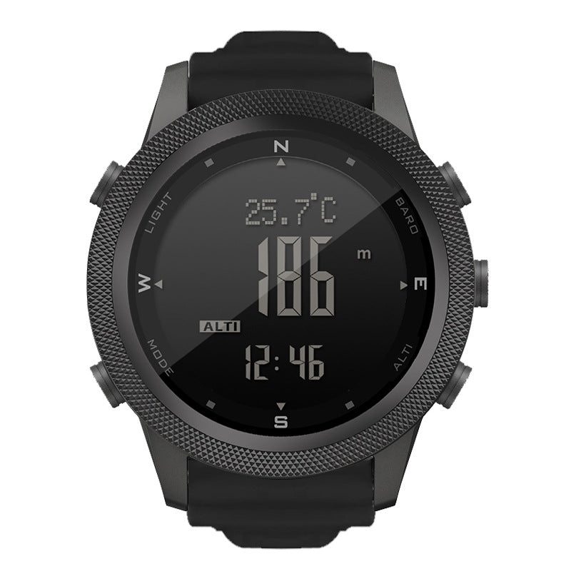 AP46 outdoor watch with black silicone strap